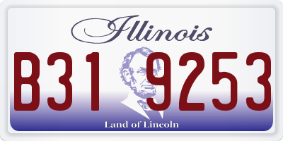 IL license plate B319253