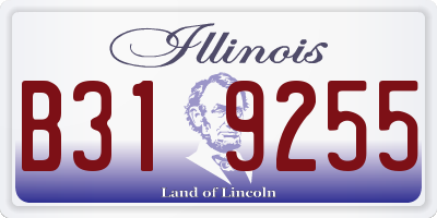 IL license plate B319255
