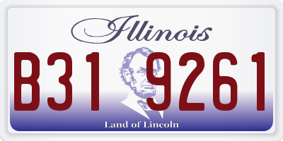 IL license plate B319261