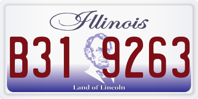 IL license plate B319263