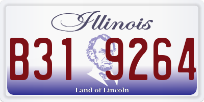 IL license plate B319264