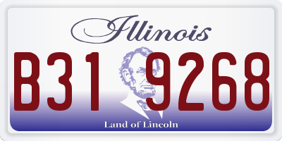IL license plate B319268