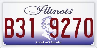IL license plate B319270