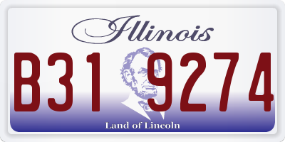 IL license plate B319274