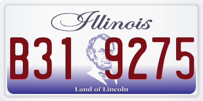 IL license plate B319275