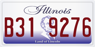 IL license plate B319276