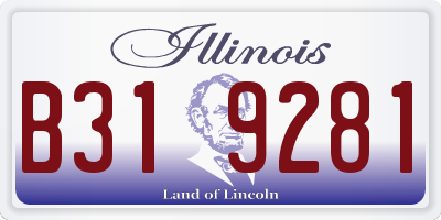 IL license plate B319281