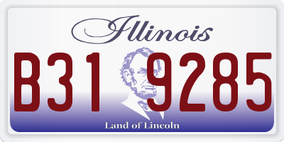 IL license plate B319285
