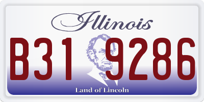 IL license plate B319286