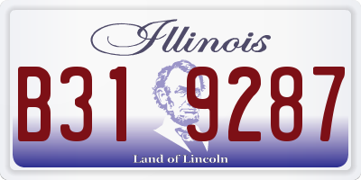 IL license plate B319287