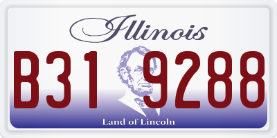 IL license plate B319288
