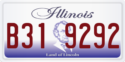 IL license plate B319292