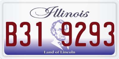 IL license plate B319293