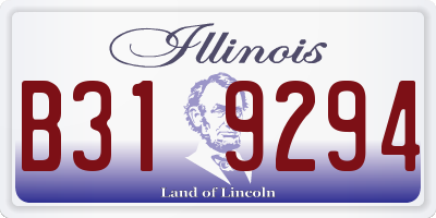 IL license plate B319294