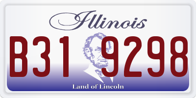 IL license plate B319298