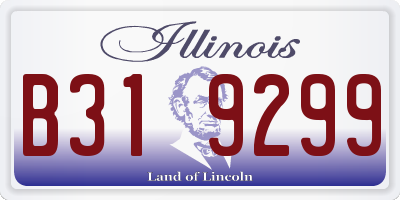 IL license plate B319299