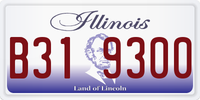 IL license plate B319300