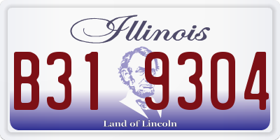 IL license plate B319304