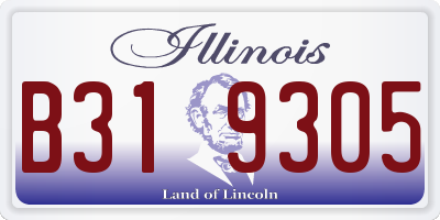 IL license plate B319305