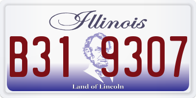 IL license plate B319307