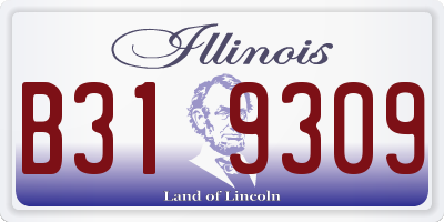 IL license plate B319309