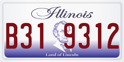 IL license plate B319312