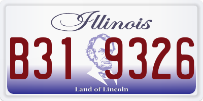 IL license plate B319326