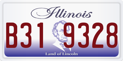 IL license plate B319328