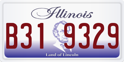 IL license plate B319329