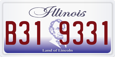 IL license plate B319331