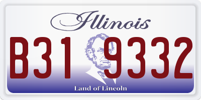 IL license plate B319332