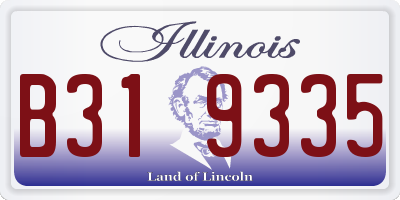 IL license plate B319335