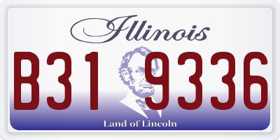 IL license plate B319336