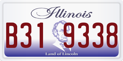 IL license plate B319338