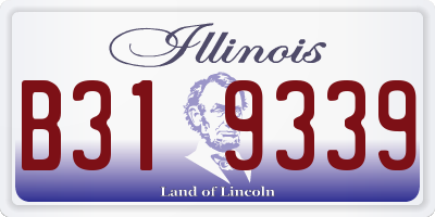 IL license plate B319339