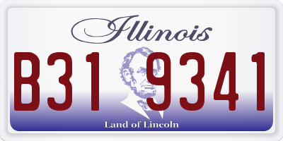 IL license plate B319341