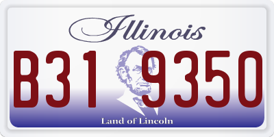 IL license plate B319350