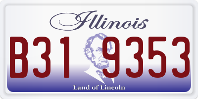 IL license plate B319353