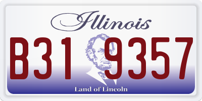 IL license plate B319357