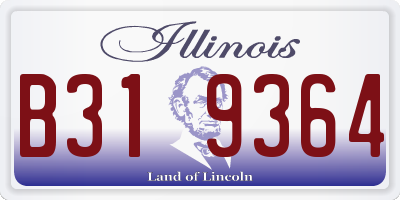 IL license plate B319364