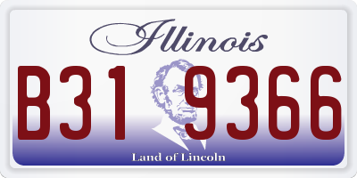 IL license plate B319366