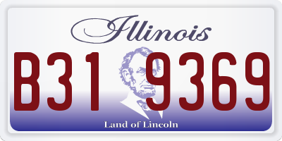IL license plate B319369