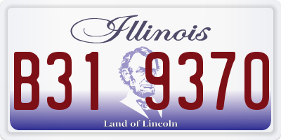 IL license plate B319370