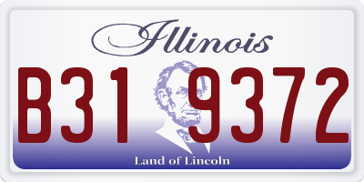 IL license plate B319372
