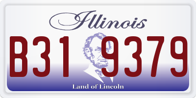 IL license plate B319379