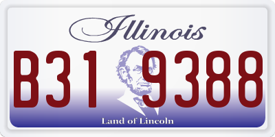 IL license plate B319388