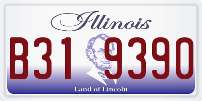 IL license plate B319390