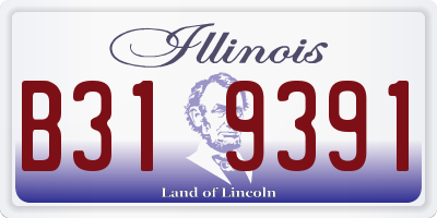 IL license plate B319391