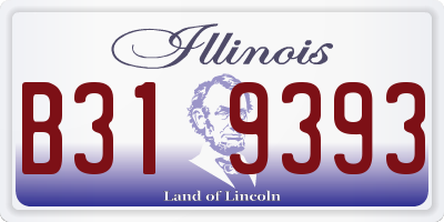 IL license plate B319393