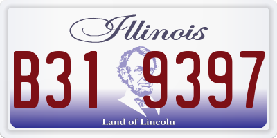 IL license plate B319397
